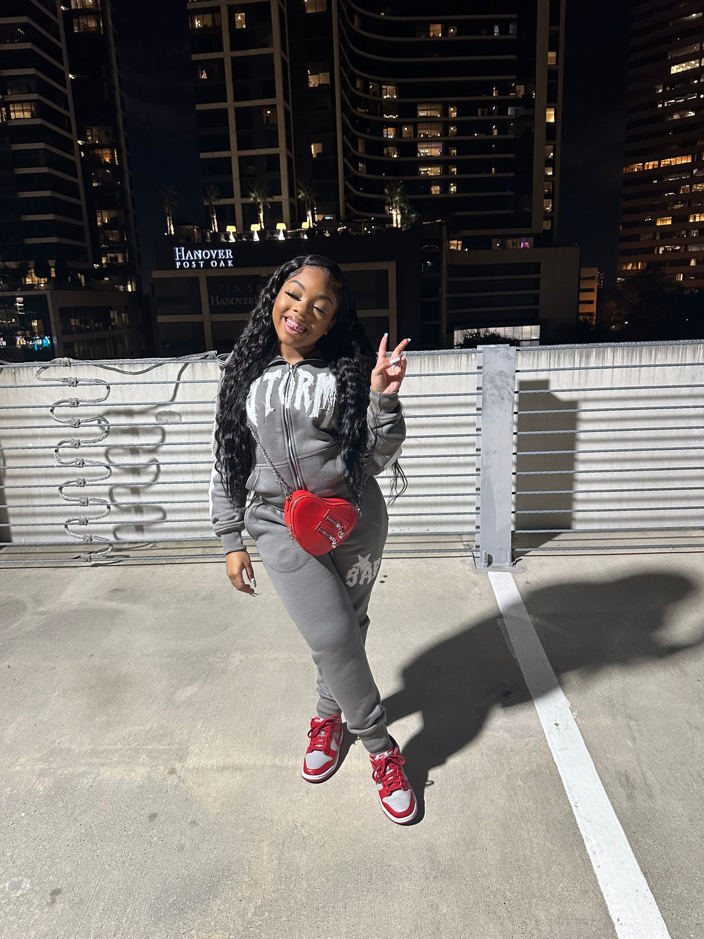 GREY STORM SWEATPANTS