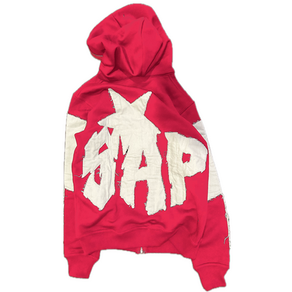 PINK STORM FULL ZIP UP HOODIE